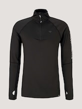Stretch Langarmshirt mit Reißverschluss - Männer - black Stretch Langarmshirt mit Reißverschluss - Männer - black - 7 - Tom Tailor E-Shop Kollektion