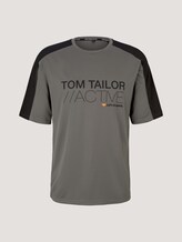 Functional t-shirt - Men - khaki-black Functional t-shirt - Men - khaki-black - 7 - Tom Tailor E-Shop Kollektion