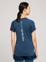 Funktions T-Shirt mit Print - Frauen - dk blue Funktions T-Shirt mit Print - Frauen - dk blue - 2 - Tom Tailor E-Shop Kollektion