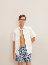Badeshorts mit Palmenprint - Männer - dress blue AOP Badeshorts mit Palmenprint - Männer - dress blue AOP - 5 - TOM TAILOR