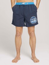 Badeshorts mit Print - Männer - dress blue Badeshorts mit Print - Männer - dress blue - 1 - TOM TAILOR