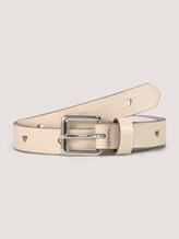 Glitzer Ledergürtel mit Herzmuster - unisex - ecru uni Glitzer Ledergürtel mit Herzmuster - unisex - ecru uni - 7 - TOM TAILOR