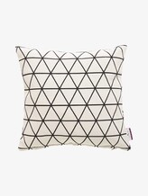 cushion cover with triangular pattern - unisex - offwhite-black cushion cover with triangular pattern - unisex - offwhite-black - 7 - TOM TAILOR