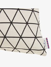 Kussensloop met driehoekmotief - uniseks - offwhite-black Kussensloop met driehoekmotief - uniseks - offwhite-black - 4 - TOM TAILOR