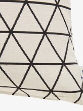 Kussensloop met driehoekmotief - uniseks - offwhite-black Kussensloop met driehoekmotief - uniseks - offwhite-black - 9 - TOM TAILOR