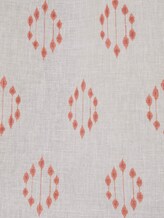 Gemusterter Vorhang mit Leinen - unisex - coral Gemusterter Vorhang mit Leinen - unisex - coral - 10 - TOM TAILOR