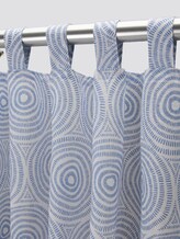 Gemusterter Vorhang mit Leinen - unisex - blue Gemusterter Vorhang mit Leinen - unisex - blue - 9 - TOM TAILOR