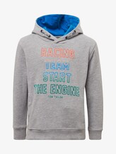 Hoodie mit Print - Jungen - drizzle melange|gray Hoodie mit Print - Jungen - drizzle melange|gray - 7 - TOM TAILOR