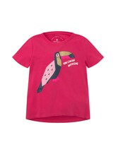 TOM TAILOR Mädchen T-Shirt im Tropik-Look, rosa, Gr.116/122