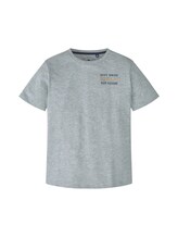 TOM TAILOR Jungen T-Shirt mit Print, grau, Gr.140