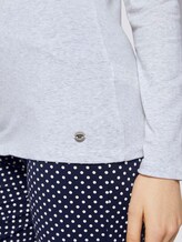 Langes Pyjama Set - Frauen - blue allover Langes Pyjama Set - Frauen - blue allover - 10 - TOM TAILOR