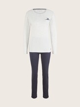 Langes Pyjama Set - Frauen - blue allover Langes Pyjama Set - Frauen - blue allover - 7 - TOM TAILOR