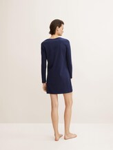 Pyjama Kleid mit Brusttasche - Frauen - dark blue uni Pyjama Kleid mit Brusttasche - Frauen - dark blue uni - 2 - TOM TAILOR