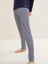 Langes Pyjama Set mit Streifenhose - Frauen - blue ring Langes Pyjama Set mit Streifenhose - Frauen - blue ring - 10 - TOM TAILOR