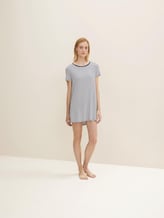 Gestreiftes Pyjama Kleid - Frauen - blue ring Gestreiftes Pyjama Kleid - Frauen - blue ring - 3 - TOM TAILOR