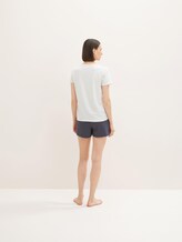 Gemustertes Pyjama-Set mit Shorts - Frauen - blue allover Gemustertes Pyjama-Set mit Shorts - Frauen - blue allover - 2 - TOM TAILOR