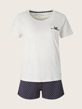 Gemustertes Pyjama-Set mit Shorts - Frauen - blue allover Gemustertes Pyjama-Set mit Shorts - Frauen - blue allover - 7 - TOM TAILOR