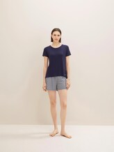Maritimes Pyjama-Set mit Shorts - Frauen - blue ring Maritimes Pyjama-Set mit Shorts - Frauen - blue ring - 3 - TOM TAILOR