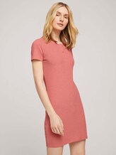 Kurzes Nachthemd mit Rippstruktur - Frauen - medium red melange Kurzes Nachthemd mit Rippstruktur - Frauen - medium red melange - 5 - TOM TAILOR