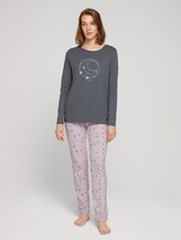 Pyjama Set mit Print - Frauen - light-purple-allover Pyjama Set mit Print - Frauen - light-purple-allover - 1 - TOM TAILOR