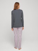 Pyjama Set mit Print - Frauen - light-purple-allover Pyjama Set mit Print - Frauen - light-purple-allover - 2 - TOM TAILOR