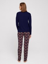 Pyjama Set mit Print - Frauen - dark blue allover Pyjama Set mit Print - Frauen - dark blue allover - 2 - TOM TAILOR