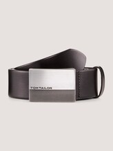Ledergürtel mit Metallschließe - Männer - black uni Ledergürtel mit Metallschließe - Männer - black uni - 7 - TOM TAILOR