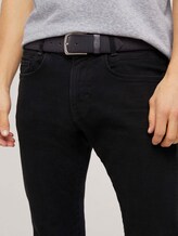 Ledergürtel mit Prägung - Männer - grey uni Ledergürtel mit Prägung - Männer - grey uni - 5 - TOM TAILOR