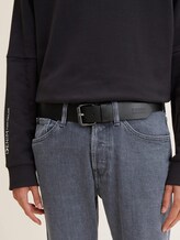 Jeansgürtel mit Lederdetails - Männer - black uni Jeansgürtel mit Lederdetails - Männer - black uni - 5 - TOM TAILOR Denim