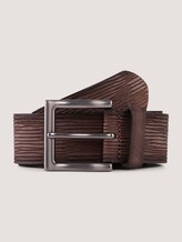 Geprägter Ledergürtel im Used Look - Männer - brown uni Geprägter Ledergürtel im Used Look - Männer - brown uni - 7 - TOM TAILOR Denim