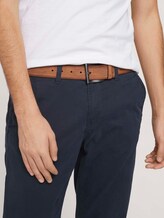 Geprägter Ledergürtel im Used Look - Männer - light brown uni Geprägter Ledergürtel im Used Look - Männer - light brown uni - 5 - TOM TAILOR Denim