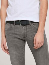 Geprägter Ledergürtel im Used Look - Männer - black uni Geprägter Ledergürtel im Used Look - Männer - black uni - 5 - TOM TAILOR Denim