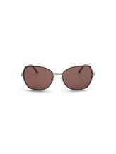 TOM TAILOR Damen Moderne Sonnenbrille in Schmetterlingsform, schwarz, Gr. ONESIZE