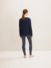 Gepunktete Pyjama Leggings - Frauen - dark blue allover Gepunktete Pyjama Leggings - Frauen - dark blue allover - 2 - TOM TAILOR