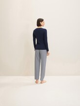 Gestreifte Pyjamahose - Frauen - blue stripes Gestreifte Pyjamahose - Frauen - blue stripes - 2 - TOM TAILOR