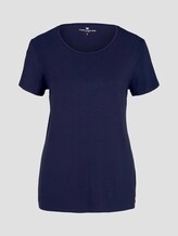 Kurzarm Pyjama Oberteil - Frauen - dark blue uni Kurzarm Pyjama Oberteil - Frauen - dark blue uni - 7 - TOM TAILOR