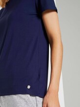 Kurzarm Pyjama Oberteil - Frauen - dark blue uni Kurzarm Pyjama Oberteil - Frauen - dark blue uni - 9 - TOM TAILOR