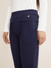 Lockere Pyjamahose - Frauen - dark blue uni Lockere Pyjamahose - Frauen - dark blue uni - 9 - TOM TAILOR