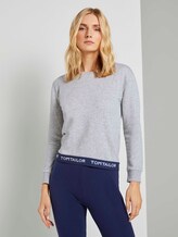 Pyjama Sweatshirt - Frauen - grey melange Pyjama Sweatshirt - Frauen - grey melange - 1 - TOM TAILOR