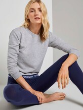 Pyjama Sweatshirt - Frauen - grey melange Pyjama Sweatshirt - Frauen - grey melange - 5 - TOM TAILOR