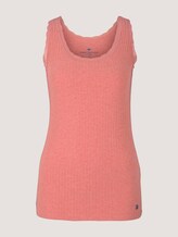 Pyjama Top mit Spitze - Frauen - medium red melange Pyjama Top mit Spitze - Frauen - medium red melange - 7 - TOM TAILOR