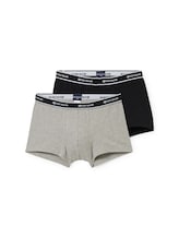 TOM TAILOR Herren Kurze Boxer im 2er-Pack, grau, Gr. XXL/8