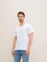 Basic T-Shirts im Doppelpack - Männer - white-light-solid Basic T-Shirts im Doppelpack - Männer - white-light-solid - 5 - TOM TAILOR
