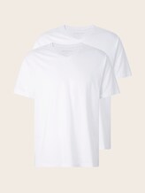 Basic T-Shirts im Doppelpack - Männer - white-light-solid Basic T-Shirts im Doppelpack - Männer - white-light-solid - 7 - TOM TAILOR
