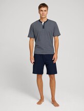 shorty 2-button placket - Men - blue-dark-horizontal stripe shorty 2-button placket - Men - blue-dark-horizontal stripe - 3 - TOM TAILOR