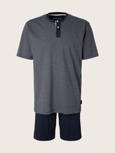 shorty 2-button placket - Men - blue-dark-horizontal stripe shorty 2-button placket - Men - blue-dark-horizontal stripe - 7 - TOM TAILOR