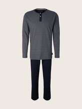 Pyjama mit gestreiftem Oberteil - Männer - blue-dark-horizontal strip Pyjama mit gestreiftem Oberteil - Männer - blue-dark-horizontal strip - 7 - TOM TAILOR