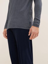 Pyjama mit gestreiftem Oberteil - Männer - blue-dark-horizontal strip Pyjama mit gestreiftem Oberteil - Männer - blue-dark-horizontal strip - 9 - TOM TAILOR