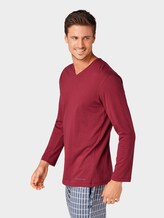 Long sleeve pyjama top - Men - red-dark-solid Long sleeve pyjama top - Men - red-dark-solid - 11 - TOM TAILOR