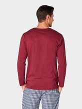 Long sleeve pyjama top - Men - red-dark-solid Long sleeve pyjama top - Men - red-dark-solid - 2 - TOM TAILOR